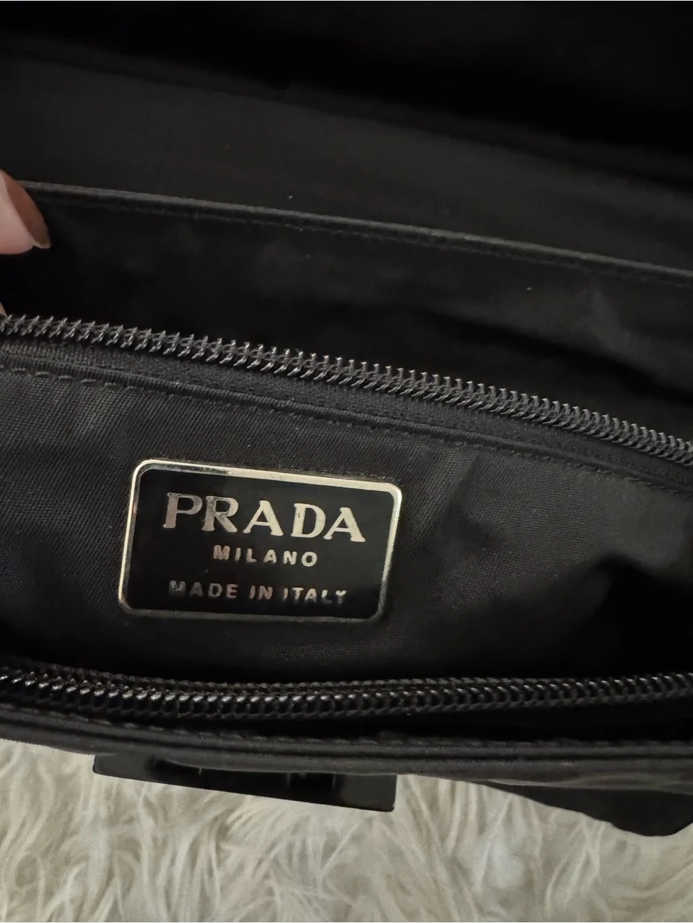 Prada tessuto spazzolato laptop bag - Picture 6 of 11